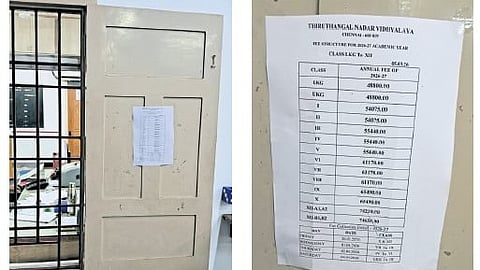 Of the more than 15 schools TNIE visited in Chennai, only one had displayed its fee details, while another claimed it was available on its website.