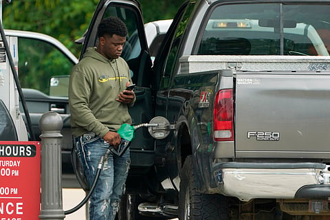 A customer prepares to pump diesel fuel at this Madison, Miss., Sam's Club,