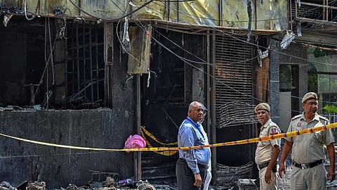 22 people were killed while 25 were injured after a major fire tore through the Flourish Stays B&B in a narrow bylane in south Delhi's Malviya Nagar. 