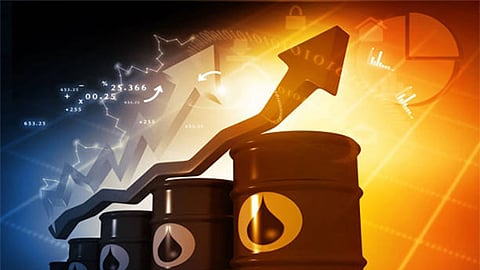 Brent crude futures climbed $4.42, or 4.47%, to $97.15 a barrel, while US West Texas Intermediate (WTI) rose $4.07, or 4.50%, to $94.61 a barrel, according to Reuters data.