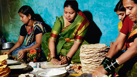 A still from Rotti, which features Supriya Nippani (centre) 