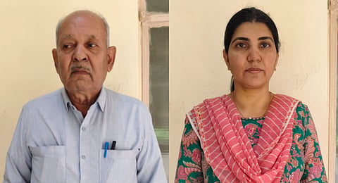 The accused are Shamshad Begum MM (R), an MBA graduate, and her father, MA Mansoor Ahmed (L).