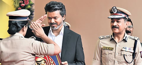 CM C Joseph Vijay launched Singappen Special Force in Chennai on Tuesday.