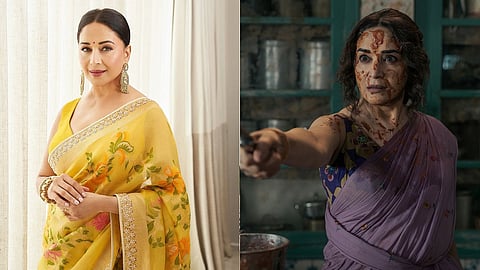 Madhuri Dixit (left) and the actor in the OTT film Maa Behen