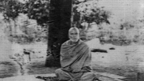 Sree Narayana Guru in meditation.