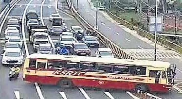 The shocking violation occurred around 3pm on June 4, while the KSRTC Superfast bus was moving from Kozhikode towards Ramanattukara. 
