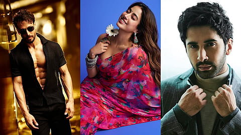 (from left) Tiger Shroff, Janhvi Kapoor and Lakshya, stars of Lag Ja Gale