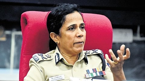 IG K Bhavaneeshwari, SSF chief, during a press meet on Wednesday.