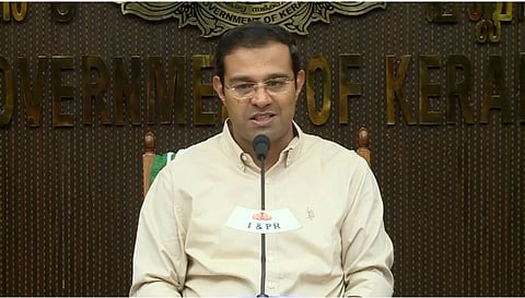 Kerala Higher Education Minister Roji M John announcing the results of the various  undergraduate degree exams of KTU.