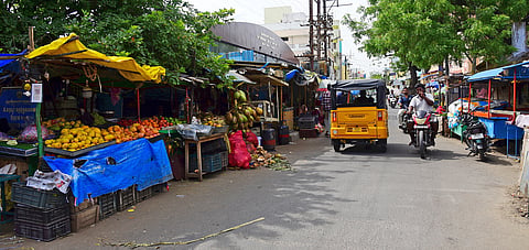 The vegetable market was constructed on Hospital Road in Woraiyur in Tiruchy at a cost of Rs. 4.40 crore and remains non-functional. 