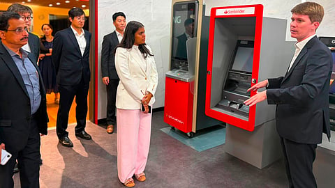 Industries Minister S Keerthana during a visit to South Korea.