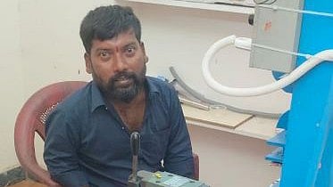 Physically challenged entrepreneur Marati Tirupati runs a leaf plate manufacturing unit in Vemulawada, Rajanna-Sircilla district, promoting eco-friendly alternatives to plastic products