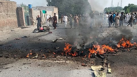 Aircraft crashsite near Mardan