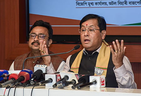 Union minister for Ports, Shipping and Waterways Sarbananda Sonowal 