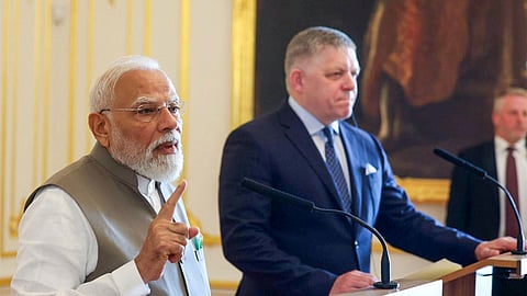 Addressing a joint media briefing after delegation-level talks, Modi announced the decision to upgrade bilateral ties and described it as a reflection of the growing convergence between the two countries.