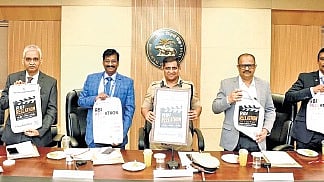 State police chief Ravada Chandrasekhar at the launch of ‘RBI Reelathon 2026’