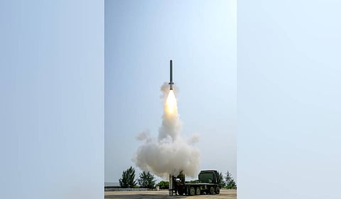 The test was carried out from the Integrated Test Range at Chandipur using a mobile articulated launcher. 