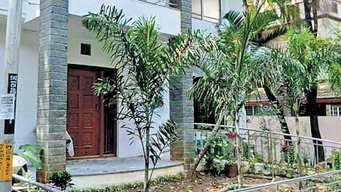 The encroachment of footpath at Sector 6, HSR Layout, in Bengaluru