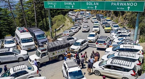 The growing number of vehicles has put immense pressure on Shimla's ageing traffic infrastructure, resulting in frequent bumper-to-bumper congestion. 