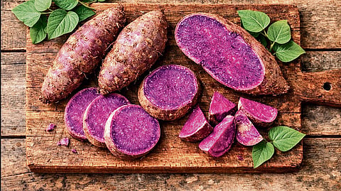 Ube, a purple coloured edible yam