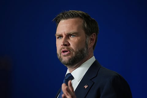 Vice President JD Vance speaks in Bethpage, N.Y., Wednesday, June 17, 2026. 
