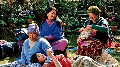 A scene from the film