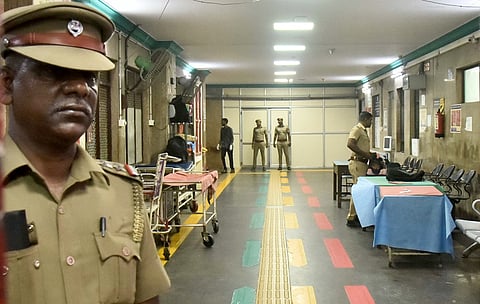 The emergency ward at RGGGH where the victims of ammonia gas leak at a seafood processing factory in Tiruvallur were admitted.