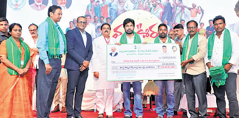 Dy CM Pawan Kalyan during  the ‘Mana Vuru Maata Mantii’ programme