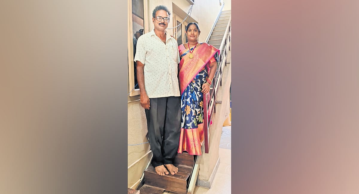 Wife’s knee pain moves AP farmer to design home escalator