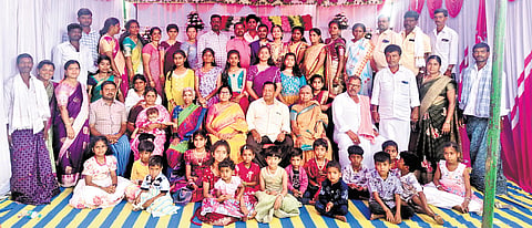 What began generations ago has grown into a closely knit family of 75 members spread across 20 households.
