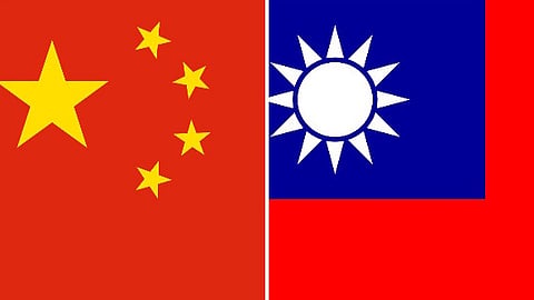 Image of Chinese (L) and Taiwanese flags used for representational purposes only.
