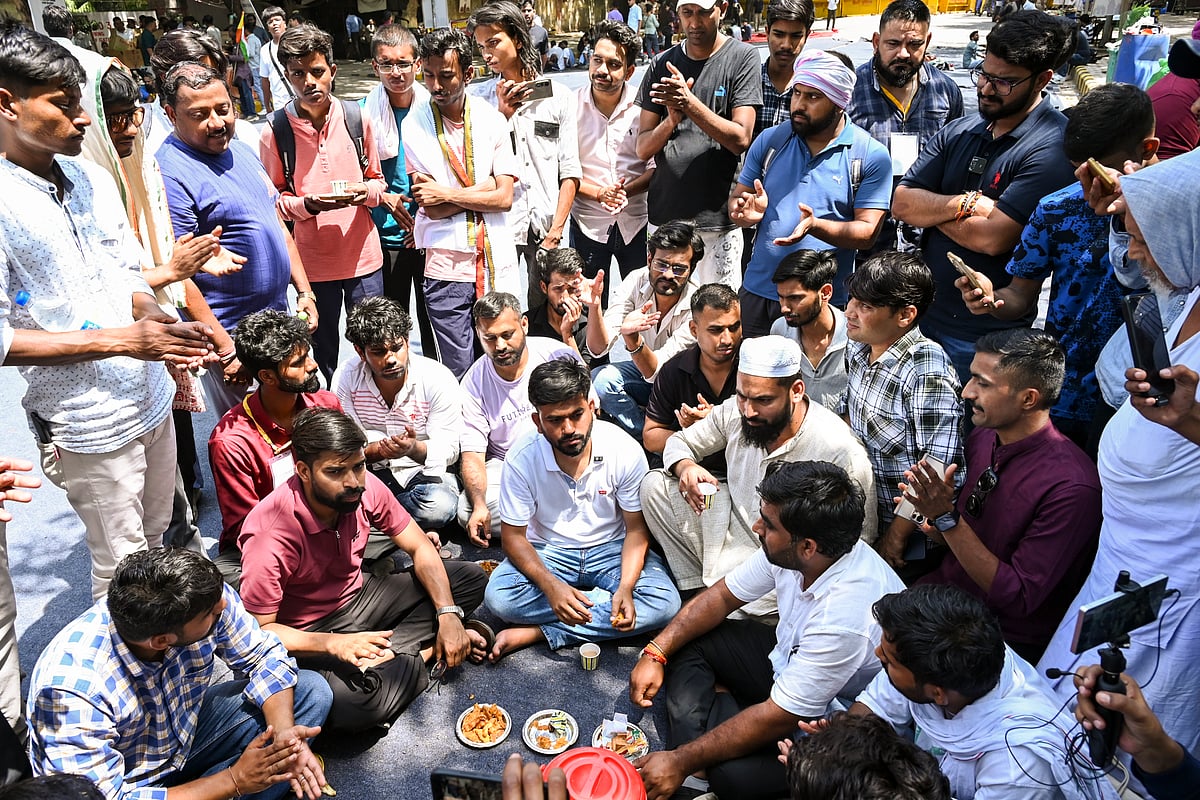 Third day of CJP protest at Jantar Mantar evokes memories of Anna movement