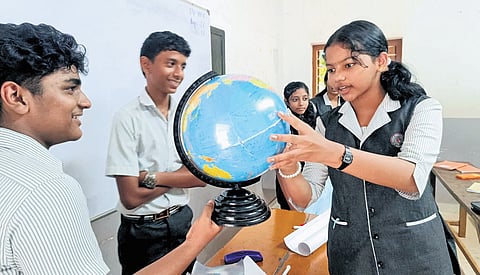 During free periods, boys and girls can be seen discussing the performances of their favourite teams and players.