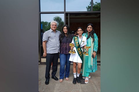 Devina Gahlot with her family