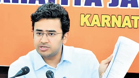 Bengaluru South MP Tejasvi Surya.