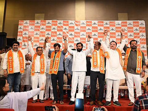 This comes after six Shiv Sena (UBT) Lok Sabha MPs -- Sanjay Haribhau Jadhav, Bhausaheb Rajaram Wakchaure, Omprakash Bhupalsingh Nimbalkar, Sanjay Dina Patil, Sanjay Uttamrao Deshmukh and Nagesh Bapurao Patil Ashtikar -- formally joined the Shiv Sena led by Eknath Shinde