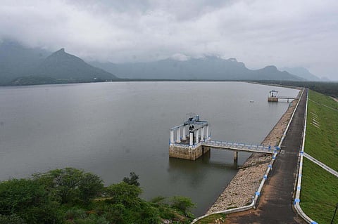 Thirumurthy Dam, which is part of Parambikulam-Aliyar Project, located in Udumalaipet in Tiruppur district. 