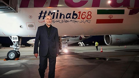 Iranian Parliament Speaker Mohammad Bagher Ghalibaf.
