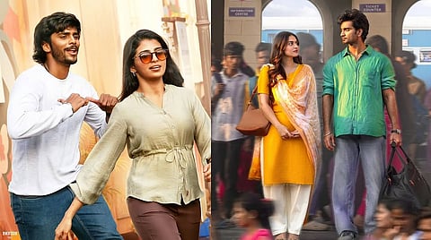 (L) Love Oh Love still; (R) Idhayam Murali still