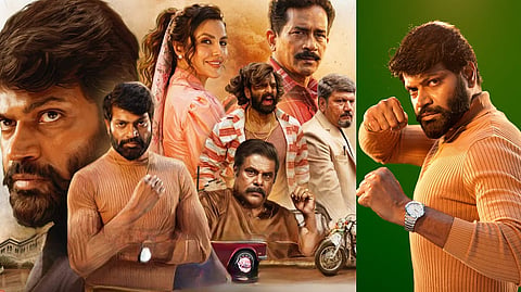 A poster for Balaramana Dinagalu (L) and Vinod Prabhakar (R)