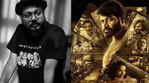 (L) KM Chaitanya; (R) Poster of Balaramana Dinagalu