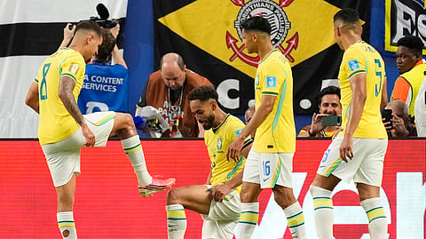 Matheus Cunha (C) brings fluidity to Brazil's star-studded attack