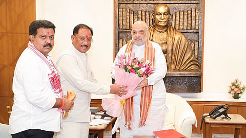 Chhattisgarh Chief Minister Vishnu Deo Sai met Union Home and Cooperation Minister Amit Shah in New Delhi.