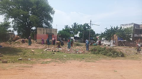 Officials said the work was stopped after residents objected to the site.