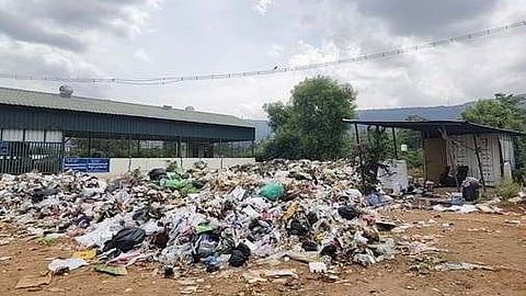 A residential area in Somayampalayam village panchayat limits has turned into a dump yard.