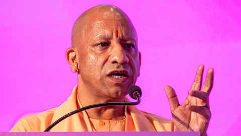 UP CM Yogi Adityanath speaks during the Uttar Pradesh Global Growth Dialogue 2026 in Bengaluru on Wednesday.