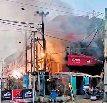 The fire at market complex 
