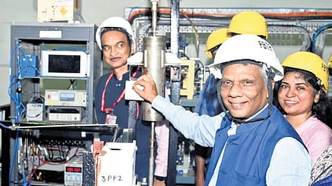 Department of Atomic Energy Secretary and Atomic Energy Commission Chairman Ajit Kumar Mohanty inaugurating the facility .