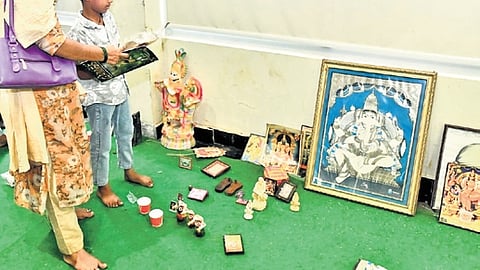Citizens can bring old deity photographs, damaged pooja frames, broken idols, worshipped calendars and other sacred items from their homes. 