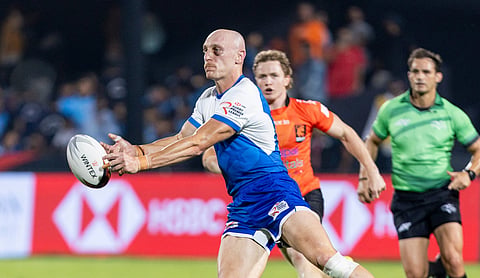 Mumbai Dreamers' James Tuerner in action